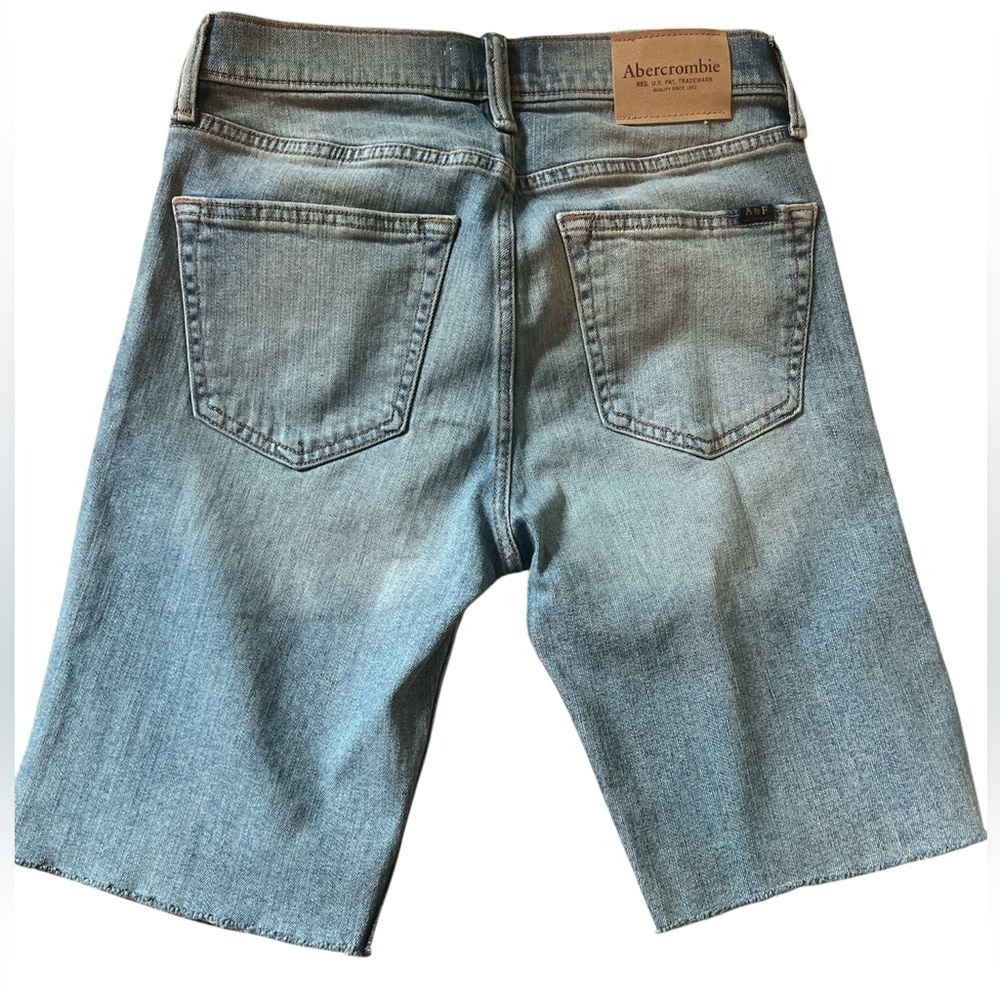 Abercrombie Kids Distressed Denim Shorts - Blue - Picture 2 of 3